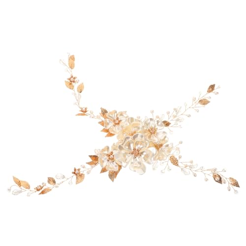 Holibanna 2stücke Haarband Für Braut Hochzeit Blumen-haarschmuck Mit Kristallperlen Haarreif Für Brautschmuck Von Kopfschmuck Für Damen Und Mädchen von Holibanna