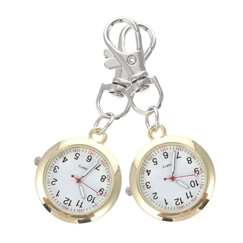 Holibanna 2stücke Vintage Taschenuhr Für Teiliges Kleine Quarzuhr Für Fachkräfte Retro Design Für Damen Und Herren Für Kostümdekoration von Holibanna