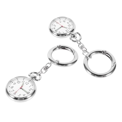 Holibanna Krankenschwesteruhr 2 Stück Elektronische Hängeuhr mit Großem für Pflegekräfte Medizinische Verwendung Zeitmessung Quarzwerk für Damen von Holibanna