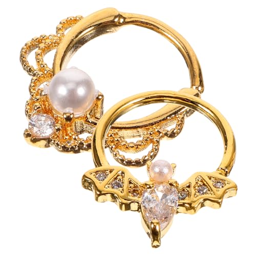 Holibanna 2 Stück Nasenpiercing Kleine Nasenringe Damen Vintage Stil Hypoallergen Hautfreundlich Modischer Nasenschmuck für Frauen Mädchen von Holibanna