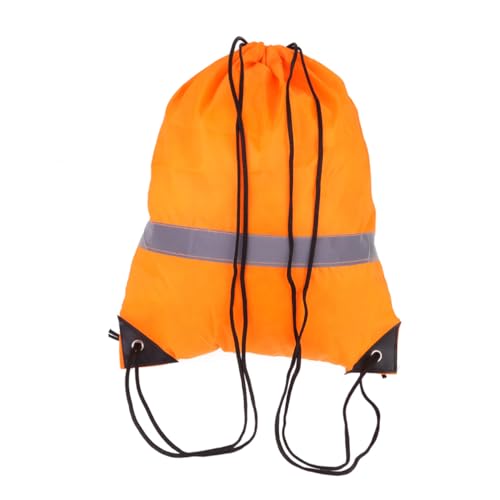Holibanna 2 Stück Orangefarbene Kordelzug Sporttaschen aus Strapazierfähigem Verschleißfestem Polyester Leichter Tragbarer Turnbeutel für Fitness Reisen und Outdoor Aktivitäten von Holibanna