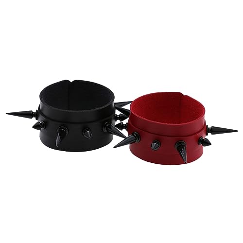 Holibanna 2 Stück Punk Style Armbänder Verstellbare Armbänder mit Nieten Herrenarmbänder Geeignet für Besondere Anlässe und Alltag von Holibanna