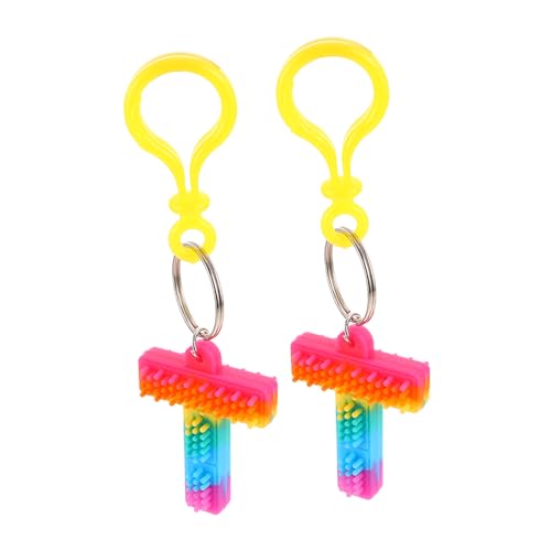 Holibanna Dekompressions Alphabet Schlüsselanhänger Taschen Anhänger Auto Schlüssel Ornament Stressabbau Anhänger Dekoration von Holibanna