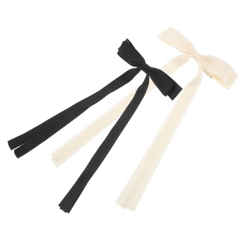 Holibanna 2stücke Haarschleifenclips Mit Schleife Für Mädchen Haarschmuck Aus Stoff Haarbänder Mit Clip Alligator-clips Für Lange Haare Bänder Für Haarschleifen von Holibanna