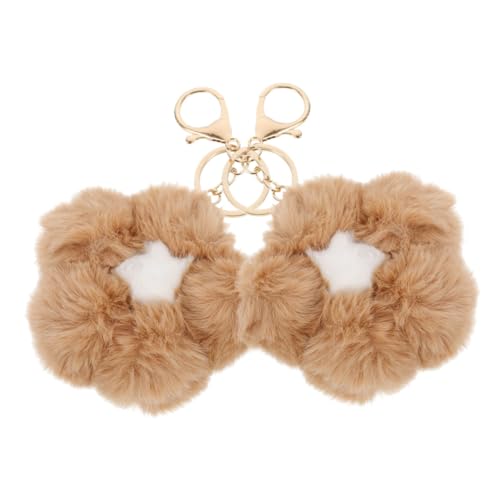 Holibanna 2stücke Blumen Schlüsselanhänger Fuzzy Flower Charm Für Handtaschen Und Kreatives Mit Blumenanhänger Und Karabiner Für Damen Und von Holibanna