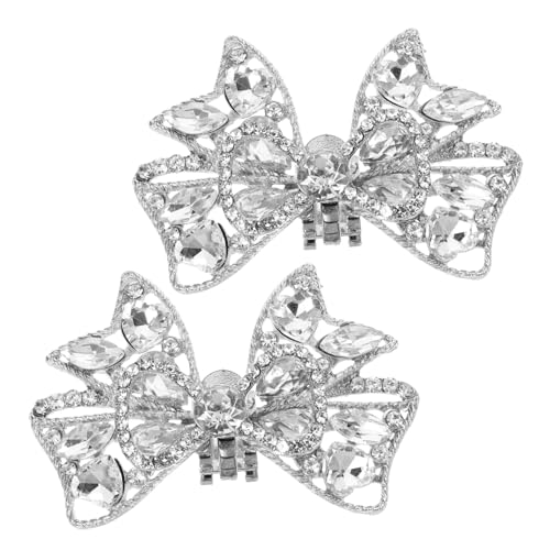 Holibanna 2 Stück Schuhclips Damen Abnehmbare Strass Schleifen Schuhspangen Brautschmuck Elegante Dekoration für Hochzeit Party High Heels von Holibanna