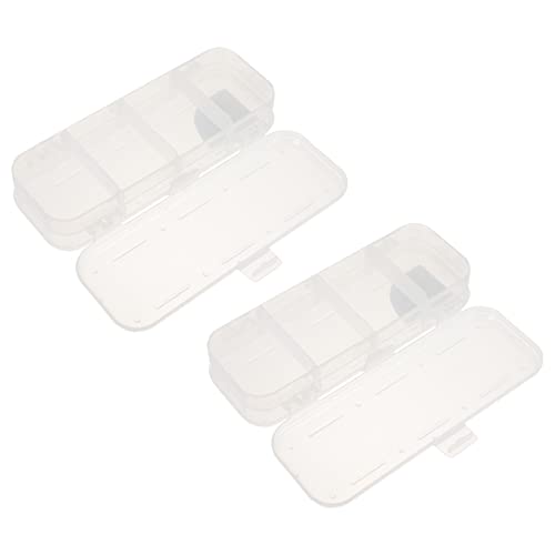 Holibanna 2 Stück Transparente Doppel Schicht Stiftebox Aufbewahrungsbox für Schreibwaren und Kosmetik Leicht und Praktisch Organisation für Schule und Büro von Holibanna