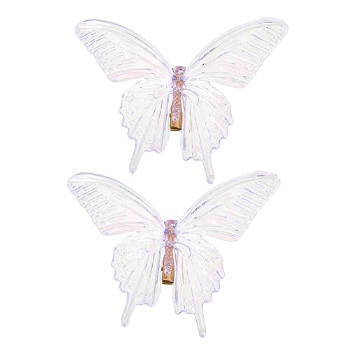 Holibanna 2stücke Große Schmetterling Haarklammern Für Damen Süße Haaraccessoires Für Dünnes Haar Hochzeiten Partys Und Alltag Transparentes Design Langlebig Und Vielseitig Einsetzbar von Holibanna