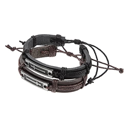 Holibanna 2 Stück Verstellbare Armbänder mit Anhänger Legierung Stilvolle Religiöse Handgelenkkette für Damen Herren Perfektes für Gläubige von Holibanna