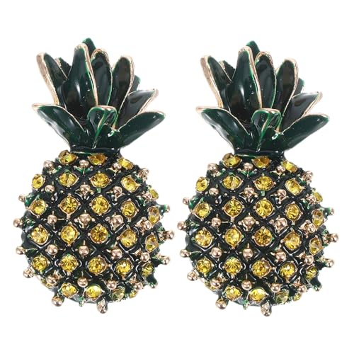 Holibanna 2 Stück Vintage Ananas Brosche aus Langlebiger Legierung Modischer Obst anstecker für Damen Kleidung Taschen Schals Stilvolles Accessoire mit Verspieltem Design und Zeitgemäßem von Holibanna