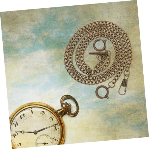 Holibanna 2 Stück Vintage Taschenuhrkette Herren Metallanhänger mit Stabilem O Ring Sicherer Ersatz für Westenkette DIY Accessoire für Hochzeiten und Festliche Anlässe von Holibanna