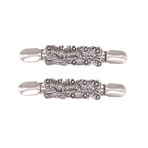 Holibanna 2 Stück Vintage Tiermotiv Cardigan Clips Für Damen Silber Mit Strass Pullover Clip Für Schals Westen Und Blusen Elegantes Zubehör Für Festliche Anlässe Und Alltag von Holibanna
