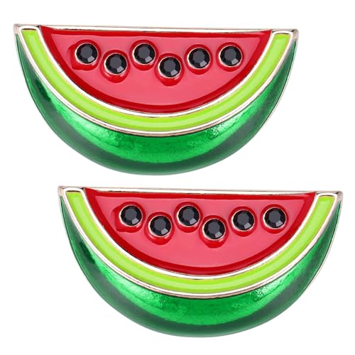 Holibanna 2 Stück Wassermelone Pin Cartoon Brosche Pin Omen Brosche Pin Kragen Abzeichen DIY Schmuck Dekoration von Holibanna
