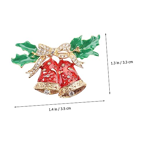 Holibanna 2 Stück Weihnachtliche Brosche aus Langlebiger Legierung Kreative Festival Anstecknadel für Damen Vielseitige Kleidung Dekoration zu Weihnachten und Halloween von Holibanna