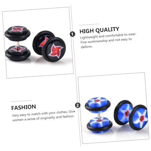 Holibanna 20 Paare Bunte Ohrstecker mit Schutzhülle Leichte Ohrringe für Damen und Herren Langlebiger Komfortabler Ohrschmuck im Minimalistischen Stil Geschenkset Zufällige Zufällige Farbe von Holibanna