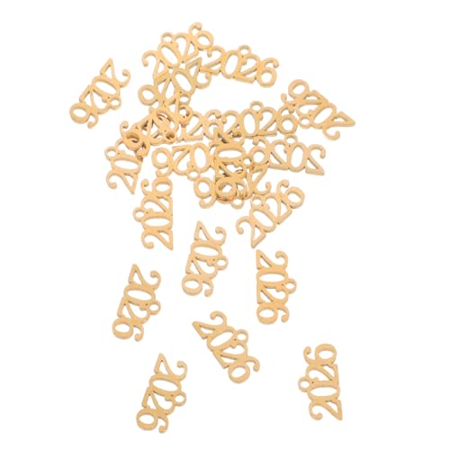 Holibanna 20stücke Edelstahl Zahlen Anhänger Für Halsketten Und Armbänder Schlüsselanhänger Dekor Diy Schmuck Bastelbedarf Jahreszahl Anhänger Mit Quaste von Holibanna