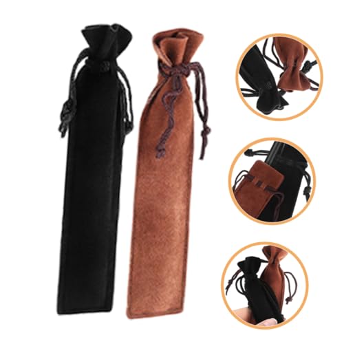 Holibanna 20 Stück Teiliges Kordelzug Stifttaschen aus Kratzfestem Plüsch Doppelwandige Tragbare Federmäppchen für Füllfederhalter und Stifte Praktische Schreibwaren aufbewahrung von Holibanna