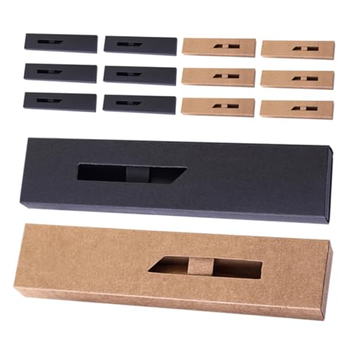 Holibanna 20stücke Leere Stiftbox Aus Karton Mit Fenster Stiftboxen Für Aufbewahrung Verpackung Für Bürobedarf Und Schmuck von Holibanna