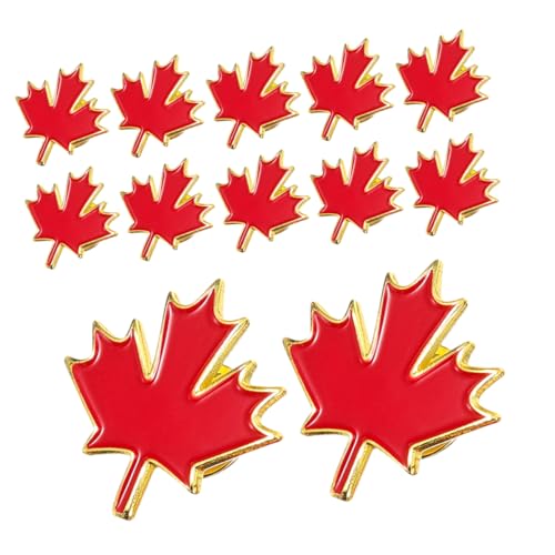 Holibanna 24 Stück Teiliges Maple Leaf Broschen Robustem Metall Kanadisches Ahornblatt Design Vielseitige Anstecknadeln für Kleidung Taschen Schals Elegantes Schmuckaccessoire für Party von Holibanna