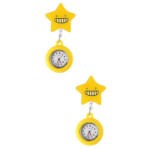 Holibanna 2St Damenuhren für Damen Uhr mit Sekundenzeiger für Krankenschwestern Schlüsselanhänger Digitaluhr tragbare Schwesternuhr medizinische Uhr Karikatur Taschenuhr Schwesterntisch von Holibanna