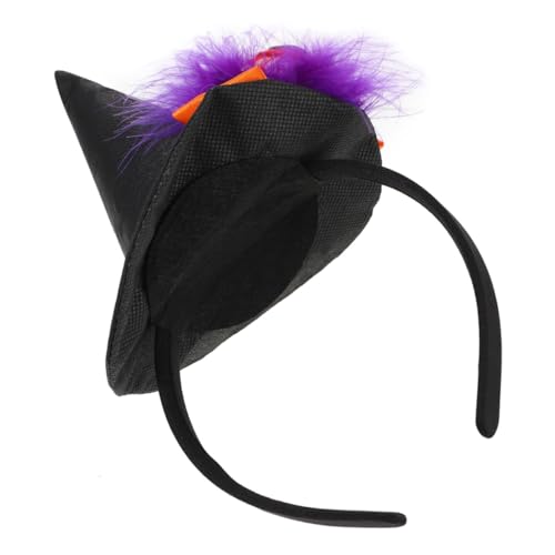 Holibanna 2st Hexenhut Stirnband Kürbis Cosplay Stirnband Haarschmuck Damenhüte Und Mützen Hexenhut-haarband Für Kostümparty Hexen-partyhüte Damen Hut Kopfbedeckung Satin Haarnadel Halloween von Holibanna