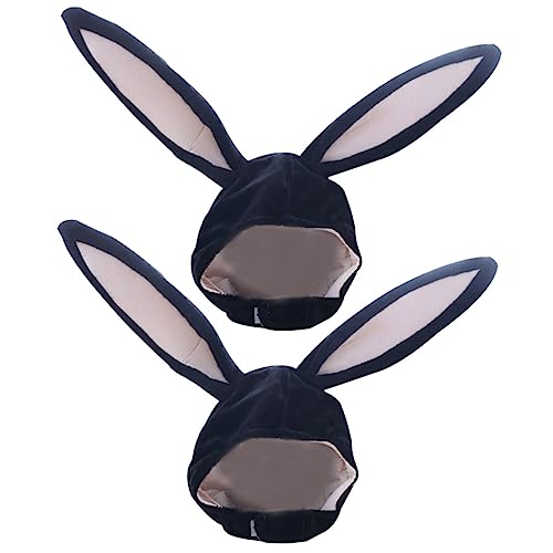 Holibanna 2er Satz Hasenohren-kapuze Plüsch Hasenhut Unisex Kostüm-requisite Für Osterfeiern Cosplay-partys von Holibanna