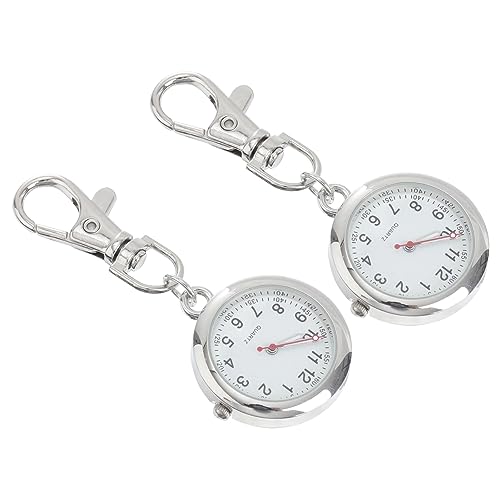 Holibanna 2stücke Klassische Krankenschwester Taschenuhr Runde Schlüsselanhänger Uhr Hängeuhr Für Ältere Menschen Freizeit-taschenuhr Mit Klarem Und Hoher Wasserdichtigkeit von Holibanna