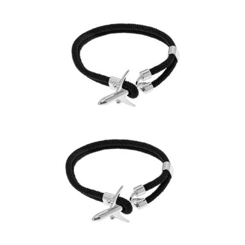 Holibanna Geschenke Für Männer 2St Maschinenarmband armbänder armkette damen schmuck dekoration männer armband Weben schmücken Polyesterseil Waage Fräulein Geschenk Polyester Deko von Holibanna