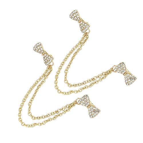 Holibanna 2stücke Damen Strickjacken Clips Elegante Krawatten Clips Mit Schleifen-design Für Pullover Schals Und Kleider Dekorativ Und Rutschfest von Holibanna