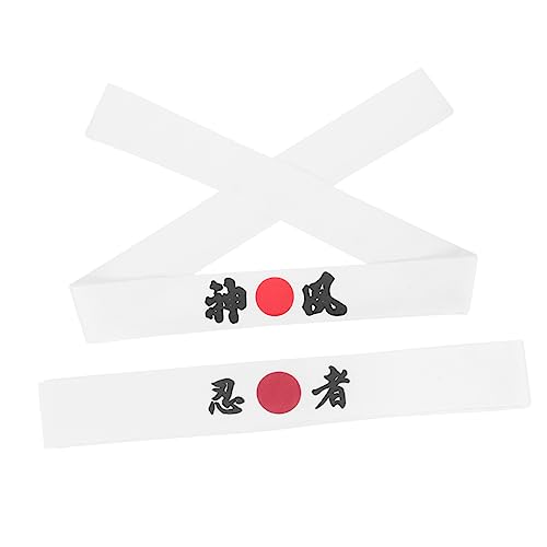 Holibanna 2St Samurai-Stirnband japanischer kopfwickel -Stirnbänder Bandanas für Männer Kostüme für Männer japanisches kochkostüm Karate-Versorgung Japanischer Stil Zubehör von Holibanna