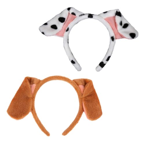 Holibanna 2st Welpen Stirnband Halloween-partyzubehör Plüschtier-stirnbänder Für Partybevorzugungen Hundespielzeug Kleine Hunde Stirnband Mit Hundeohren Stoff Abschlussball Kind Geschenk von Holibanna