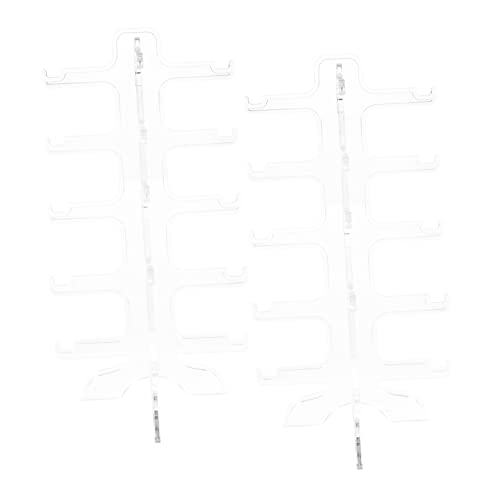 Holibanna 2St fünf Paar Brillengestelle UV-Brille Inhaber Monitor Blau sonnenbrillenhalter brillen schnapsgläser Brillenständer Riser Sonnenbrillen-Organizer p.s Transparent von Holibanna