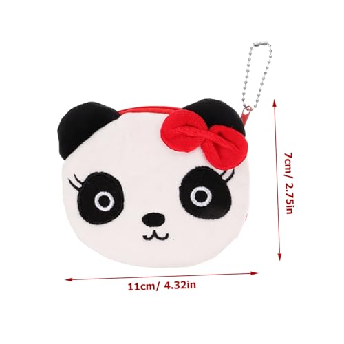Holibanna 2stücke Panda Form Kleine Geldbörse Damen Zipper Geldbeutel Kinderfreundlicher Kartenhalter Leichte Und Praktische Münzbörse Für Mädchen von Holibanna