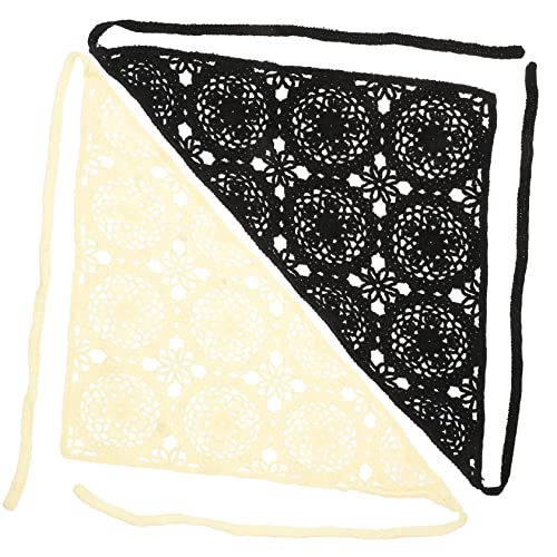 Holibanna 2Stücke Häkelbandana für Frauen Kopftuch Elegantes Haaraccessoire für Partys Hochzeiten Dates Besondere Anlässe Hautfreundlich von Holibanna
