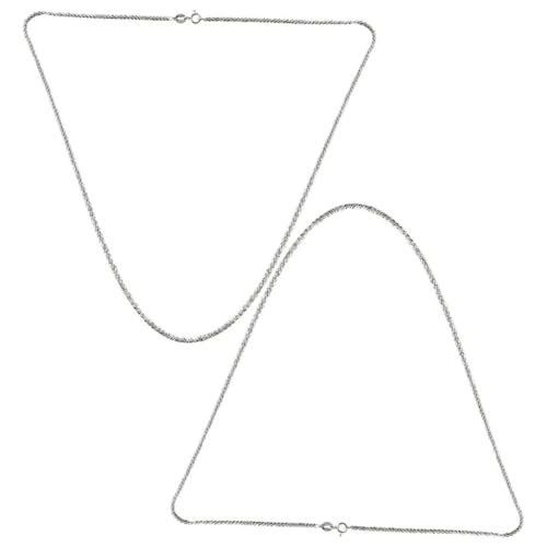 Holibanna Atemberaubende 45 Cm Lange Silberkette Für Damen Und Herren Funkelnder Luxus- Für Besondere Anlässe Holibanna Atemberaubende 45 Cm Lange Silberkette Für Damen Und Herren Funkelnder Luxus- Für Besondere Anlässe von Holibanna
