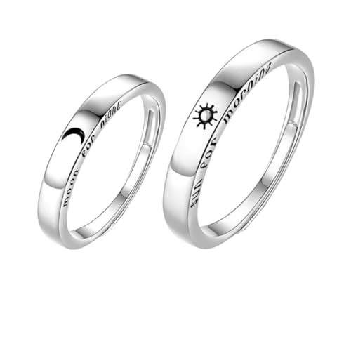Holibanna 2 Stück Verstellbare Zarte Ringe Aus Silber Kreative Paarring Für Frauen Offener Fingerring Für Verlobungen Und Feste Modischer Schmuck Für Besondere Anlässe Geschenkidee Für von Holibanna