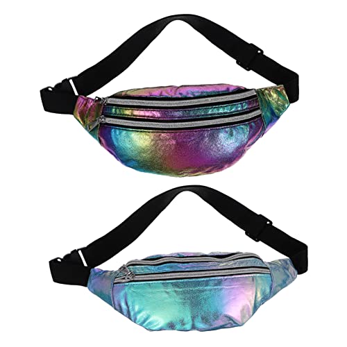 Holibanna 2stücke Gürteltasche Umhängetasche Für Damen Herren Sport Outdoor Handy Schlüssel Karten Münzen Reisen Einkaufen Spazierengehen Ausgehen Verstellbar Brust Getragen von Holibanna