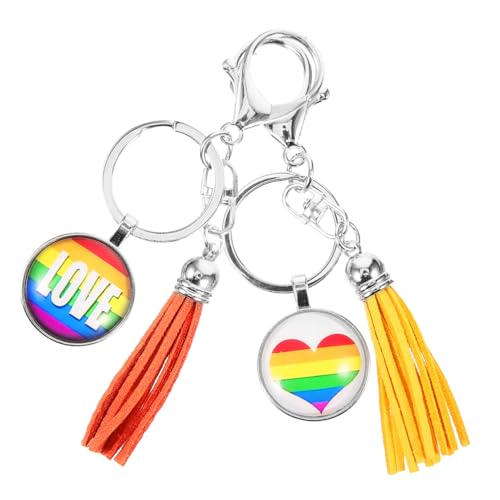 Holibanna 2 Stück Metall Schlüsselanhänger Taschenanhänger Hängedekoration Für Geldbörsen Und Rucksäcke von Holibanna