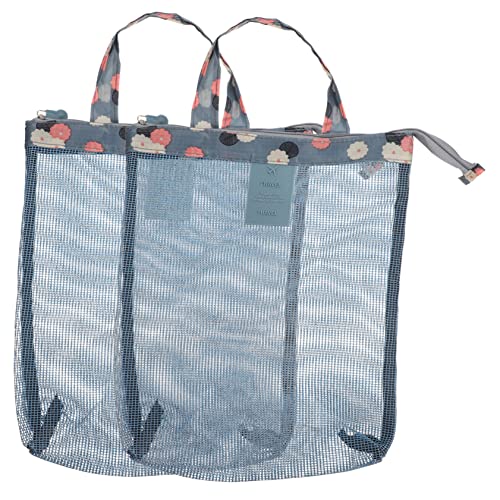 Holibanna 2st Aufbewahrungsbeutel Waschen Strandtaschen Spielset Für Kinder Große Netz-Strandtasche Große Kosmetiktaschen Reisetaschen Einkaufstüte Reisen Oxford-Stoff Klein von Holibanna