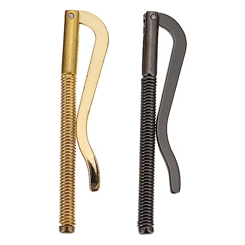 Holibanna Bifold Geld Clip 2 Stück Federstahl Geldbörse Für Herren Geldhalter Aus Eisen Schwarz Und Gold Kompakt Und Langlebig Für Geld Und Karten von Holibanna