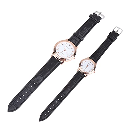 Holibanna 2St Damenuhr Uhren für Paare Mode-Quarzuhr armbanduhren für Damen Herrenuhren Quarzuhr für Paar Quarzuhr für Männer Gürtel Anschauen Paar beobachten einstellen Liebhaber Quarzuhren von Holibanna