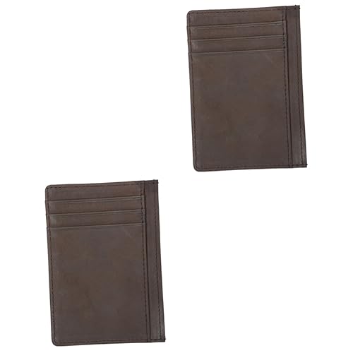 Holibanna 2St Leather Wallet for Men ledergeldbörsen für männer männerportmonaie Man Wallet Herren Lederhalter männliche Geldbörse Europäisch und amerikanisch Kartenhalter Halterung Mann von Holibanna