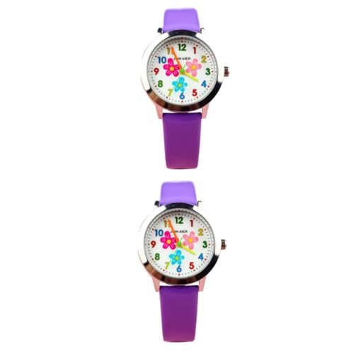 Holibanna 2 Stück Kreative Quarzuhr Kinder-Geschenkuhr Mädchen-Uhren Mädchen-Digitaluhr Uhren Für Armband Für Bezaubernde Kinderuhr Teenager- von Holibanna