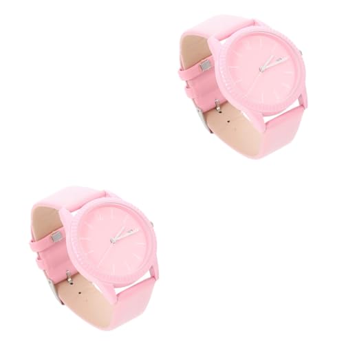 Holibanna 2st Quartz Uhr Uhrenarmband Aus Leder Lässige Uhr Frauen Schauen Zu Analoge Uhr Damen Uhrenarmbänder Für Damen Leuchtende Dekorationen Damenuhren Glas Quarz Fitness von Holibanna