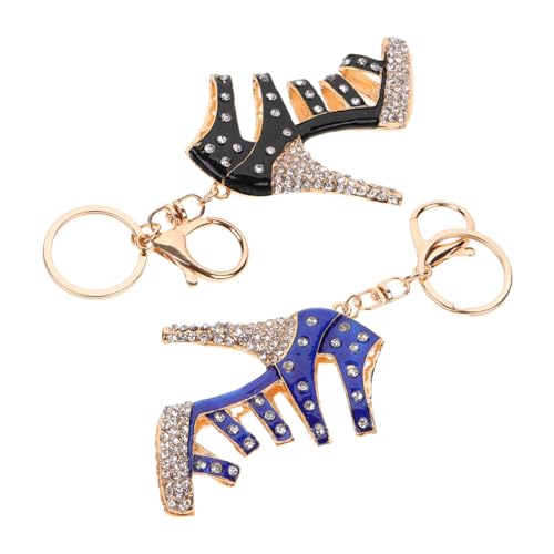 Holibanna Schlüsselanhänger High Heel Schuh Strass-anhänger Metall Schlüsselanhänger Schuh Charm Mit Kristalldekoration Für Schlüssel Auto Tasche von Holibanna