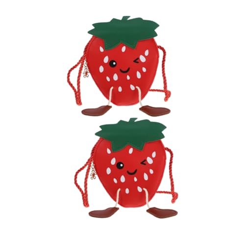 Holibanna 2stücke Cute Junge Mädchen Erdbeer Umhängetasche Pu Crossbody Bag Für Mädchen Verstellbarer Schulterriemen Für Sommer Strand Reisen Süßes Design Und Langlebig Für Kleine Holibanna 2stücke Cute Junge Mädchen Erdbeer Umhängetasche Pu Crossbody Bag Für Mädchen Verstellbarer Schulterriemen Für Sommer Strand Reisen Süßes Design Und Langlebig Für Kleine von Holibanna