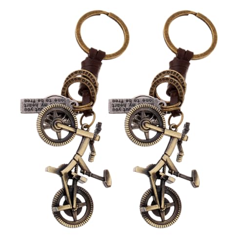 Holibanna 2stücke Retro Fahrrad Schlüsselanhänger Vintage Design Eleganter Und Schlüsselbund Für Radfahrer Handgefertigter Für Männer Und Frauen Sammlerstück von Holibanna