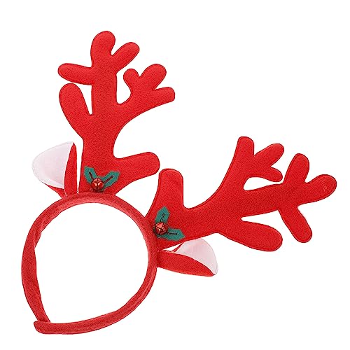 Holibanna 2st Weihnachtskostüme Weihnachtsgeweihe Geweih Haarband Hirsch Kostüm Für Damen Rentierohren Kostüm Rentier Weihnachtsdekoration Beutelfüller Für Weihnachtsfeiern Hut Elch Baby von Holibanna