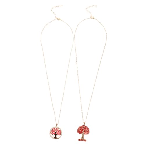 Holibanna 2stücke Lebensbaum-halsketten Anhänger Für Damen Einfache Stilvolle Halskette Aus Messing Retro-design Baum-halskette Modischer Halsschmuck Zum Aufhängen Holibanna 2stücke Lebensbaum-halsketten Anhänger Für Damen Einfache Stilvolle Halskette Aus Messing Retro-design Baum-halskette Modischer Halsschmuck Zum Aufhängen von Holibanna