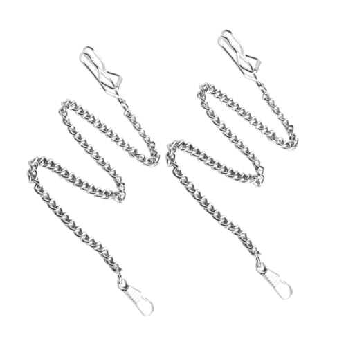 Holibanna 2stücke Metall-taschenuhrketten Dekorative Kette Hosenkette Für Herren Geldbörsenkette Aus Kleidungszubehör von Holibanna